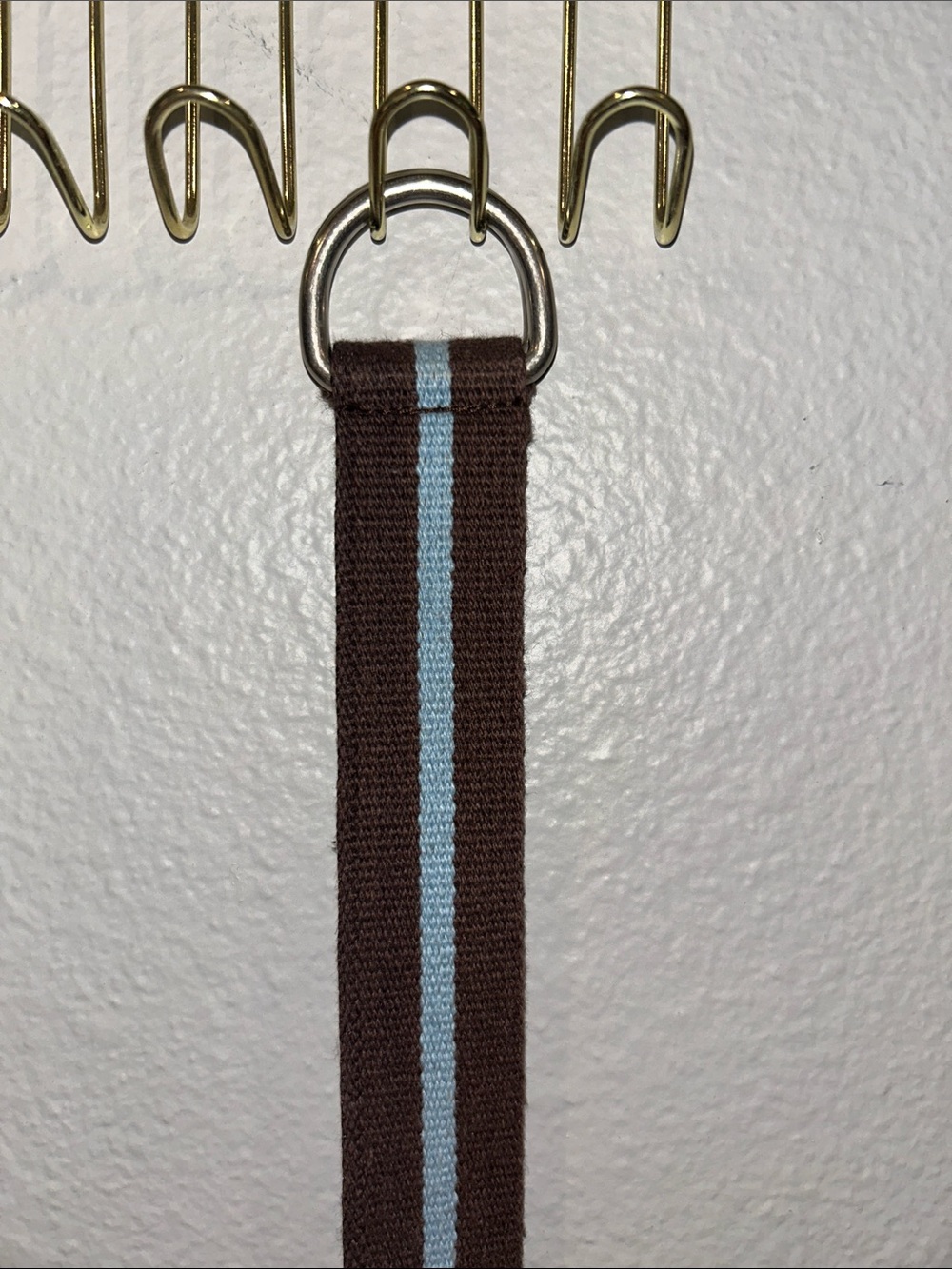 J. Crew Striped Webbing Belts in Orange/Blue and Brown/Light Blue - Picture 4 of 4